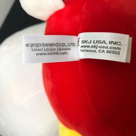 Hello Kitty Stuffed Animal - Red, White, and Yellow - Picture 4 of 5